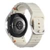 Adequado para Samsung Watch7 Oficial Mesmo Estilo Costura Ondulada Pulseira de Relógio de Silicone Galaxy Watch6/5/4 Pulseira de Relógio