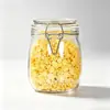 Pote de Vidro Selado com Tampa de Encaixe, Garrafa de Vidro Transparente de Grau Alimentício, Pote de Armazenamento para Cozinha, Pote para Vinho e Picles, Pote de Armazenamento com Tampa de Encaixe