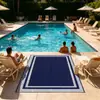Pajitas de Plástico Plegables, Forma Geométrica Simple, Esterilla para Exteriores, Ligera y Fácil de Transportar, Esterilla Engrosada para Playa y Piscina
