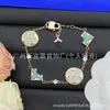 [Novidades Contínuas] Pulseira Cruzada Nova de Alta Qualidade Réplica Lv Letra V com Etiquetas, Artesanato de Ponta Atacado