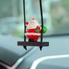 Comercio electrónico en el extranjero para Navidad Papá Noel muñeco de nieve regalo coche de dibujos animados colgante decoración de coche