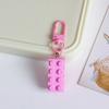 Blocos de construção coloridos Pequena Porta Cadeia Chaveiro Pingente Estudante Telefone Móvel Bolsa Acessórios Decorativos Simples Enfeites Pendurados Presente para Namorada