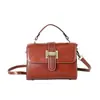 High-end couro genuíno bolsa feminina vintage bolsa de ombro axilar pequeno quadrado baotou camada vegetal curtido couro de vaca portátil crossbody bag 9240