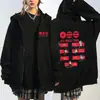 Sudadera con capucha y cremallera de estilo coreano de moda BTS, cárdigan unisex de corte holgado, ropa casual de apoyo para fans