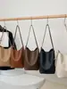 Bolsa balde DIY caseira estilo coreano bolsa de material bolsa nicho vintage nova moda feminina bolsa de ombro para o dia a dia sob o braço