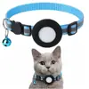 Venta Caliente Transfronteriza de Patente Collar para Gato Airtag con Cascabel Collar Reflectante con Huella de Pata Colgante de Dirección