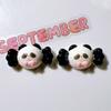 Accesorios de resina al por mayor accesorios diy zapatos hechos a mano flor vaso de agua pasta pegamento en crema tocado infantil parche artes marciales panda