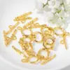 Fábrica de materiales para accesorios de joyería semiacabados diy al por mayor hebilla metálica de doble círculo OT para pulsera collar accesorios venta caliente