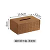 Caja de Pañuelos, Creativa y de Gama Alta, Adecuada para la Sala de Estar, Elegante y Lujosa para Uso Doméstico, Caja de Pañuelos de Cuero de Gama Alta para Escritorio