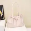 Bolsa Tote com Padrão Trançado Tendência deste Ano para Mulheres, Novo Estilo Primavera 2026, Bolsa de Ombro Decorada com Cinto, Bolsa de Braço Tendência