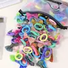 Explotaciones de Comercio Exterior Anillo para el Pelo de Lazo Infantil Accesorios para el Cabello Niñas No Golpear el Cabello Niñas Colorido Adorno para la Cabeza Alta Elasticidad