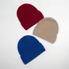 Moda Otoño e Invierno Sombreros Cálidos de Gama Alta 100% Cachemir Puro Sombrero de Punto Sombrero de una Sola Pieza Sin Costuras para Hombres y Mujeres