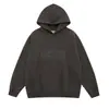 Moletom com Capuz de Veludo Estampado com Letras Estéreo Essentials Névoa Jaqueta Street Hip-Hop Juvenil Masculina e Feminina