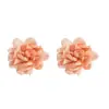 Europa y Estados Unidos joyería transfronteriza pendientes de flores grandes con sentido del diseño de tela exagerado flor de verano flor nicho pendientes de flores