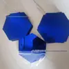 Moldura hexagonal adesivos de parede de espelho tridimensional restaurante corredor piso personalizado adesivos de espelho decorativo sala de estar fundo adesivos de parede