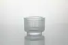 Taza Moderna de Vidrio Transparente para Velas Aromáticas Portavelas de Vidrio Transparente Espesado Adornos Decorativos Taza Vacía para Velas