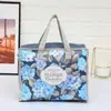 Bolsa de Almacenamiento Impermeable de Dibujos Animados, Bolsa de Tote Plegable Transfronteriza de Tejido No Tejido, Bolsa de Compras para Supermercado
