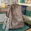 Mochila cielo estrellado azul brumoso suave, estilo coreano suave y linda, con un ambiente dulce y encantador, perfecta para salidas y sesiones de fotos