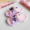 Nuevas Chanclas Versátiles de EVA Kuromi con Diseño de Tapa de Botella para Niños y Niñas, Sandalias de Moda Doble Suela Suave Antideslizantes