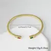 Pulsera abierta tendencia ins latón circonita pulsera temperamento versión coreana de simple joyería de banquete regalo venta directa al por mayor