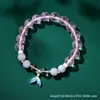 Diseño Original Pulsera de Cristal Natural Pulsera de Perlas de Sirena Pulsera de Cristal Rosa Combinación Múltiple Joyería Highlanbao Joyería