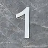 Adesivo Digital Estéreo de Acrílico Letras Bronze Dourado Preto e Branco Número do Quarto Adesivo de Parede Placa de Número de Porta Placa