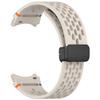 Para Samsung Galaxy Watch7 Fivela Dobrável Pulseira FE Car Line Silicone Pulseira 4567 Furo Universal