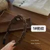 Acessório de Cabelo Presilha de Dente com Estampa de Leopardo Tecido Novo Coreano 2026, Faixa de Cabelo Moda Retrô Francesa, Presilha de Cabelo de Alta Qualidade