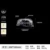 Pantalla con Cabezal de Lámpara Completo, Lámpara de Mesa DIY, Lámpara Colgante con Interruptor, Pantalla Reemplazable, Carcasa de Repuesto, Vidrio Transparente Gris Espesado