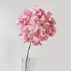 Nova flor artificial de haste única, grande hortênsia, para decoração de arco de casamento, fundo de salão de casamento e arranjo de cena