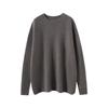 Suéter de Cachemira para Mujer 100% Cachemira Pura Otoño e Invierno Grueso Cuello Redondo Hombros Caídos Mangas Largas Jersey de Punto Suéter Básico
