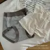 Falda Xiaolan Estilo Nuevo R032 Algodón Transpirable Inferior Borde de Encaje Francés Hilo de Tornillo Pantalones Cortos de Niña Cintura Media Braguitas de Mariposa