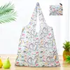 Bolsa de compras plegable de gran capacidad, bolso de mano portátil para supermercado, impresión de logotipo, bolsa de almacenamiento 190T, directo de fábrica