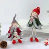 Nueva Decoración de Árbol de Navidad Colgante Pequeño Bufanda Ángel Muñeca Estilo Niña de Piernas Largas Colgante Suministros de Decoración Navideña