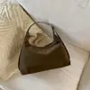 Bolsa Tiracolo Casual Retrô Estilo Coreano Bolsa Dumpling para Mulheres Nova Coleção Outono 2025 Bolsa de Ombro Transversal Versátil de Alta Qualidade