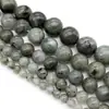 Piedra Lunar Blanca Natural Brillante Cuentas Sueltas Aretes Pulsera Collar Cadena de Mano Accesorios de Cadena Budista Joyería Cuentas Redondas