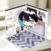 Soporte de exhibición de figura personalizada de escena callejera acrílica, standee de anime de celebridad, caja base de rompecabezas de forma irregular