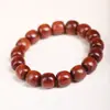 Cuentas de Sándalo con Piedras Múltiples Estilo Vintage, Cuentas de Oración Budista, Pulseras de Madera para Hombres y Mujeres, Joyería de Pulsera de Círculo Único de Sándalo Verde