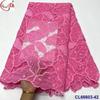 Vestido de tecido vazado respirável com bordado de renda solúvel em água, flor grande, monocromático, renda, tecido de renda, atacado, renda francesa
