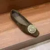 Zapatos de mujer de cuero suave versión 2026 estilo retro coreano hebilla de metal terciopelo, con plataforma para aumentar altura, de corte bajo, slip-on, versátiles para mujer
