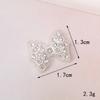 Nueva funda de teléfono con lazo de diamantes, pegatina de belleza, pajarita de diamantes con perlas, zapatos con agujeros, accesorios de joyería decorativos para mujer