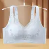 Lingerie Feminina para Seios Pequenos, Levanta e Sustenta os Seios Laterais, Anti-Queda, Sutiã Fino de Renda Sexy com Bojos Perfurados, Sutiã Sem Fio para Mulheres