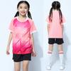Ropa de entrenamiento de bádminton para niños y estudiantes Ropa de tenis de mesa para hombres y mujeres Traje transpirable de secado rápido que absorbe el sudor Impresión Club