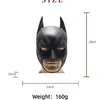 Máscara de Batman para Hombres y Mujeres Máscara de Látex Cubrecabezas Catwoman Máscara Negra Engrosada Cubrecabezas Accesorios de Halloween