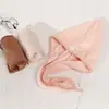 Nueva Toalla Gruesa de Secado Rápido Súper Absorbente de Coral con Rejilla de Piña, Gorro de Secado de Cabello para Mujer, Gorro de Ducha al por Mayor