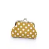 Mini Cartera de Monedas Lona Punto Bolsa para Monedas Estilo Retro Étnico Bolso Pequeño de Mano para Mujer Al por Mayor