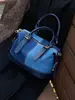 Comercio Exterior 2025 Nuevo Estilo Costuras de Color Contrastante Bolso de Mezclilla Diseño de Nicho Bolso de Hombro Ropa de Trabajo Bolso Almohada Bolso Cruzado Bolso de Mano