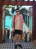 Camisa Retro Americana de Cuadros Rojos de Manga Corta para Hombre, Marca de Moda, Holgada, Casual, Versátil, de Gama Alta, Camisa de Manga Corta para Ropa de Trabajo