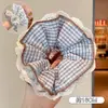 Scrunchie com vibe feminina, elástico de cabelo coreano fofo, acessório de cabelo estilo preguiçoso oversized, faixa de cabelo para coque