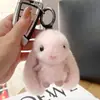 Lindo Colgante de Conejo de Piel Sintética de Visón, Colgante de Peluche, Colgante para Llavero de Coche, Encanto de Muñeco de Peluche para Bolso
